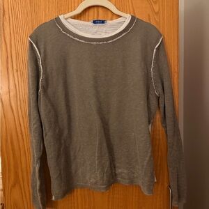 Natori Gray Long Sleeve Tee